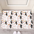 Toco Toucan Pattern Print Rubber Doormat