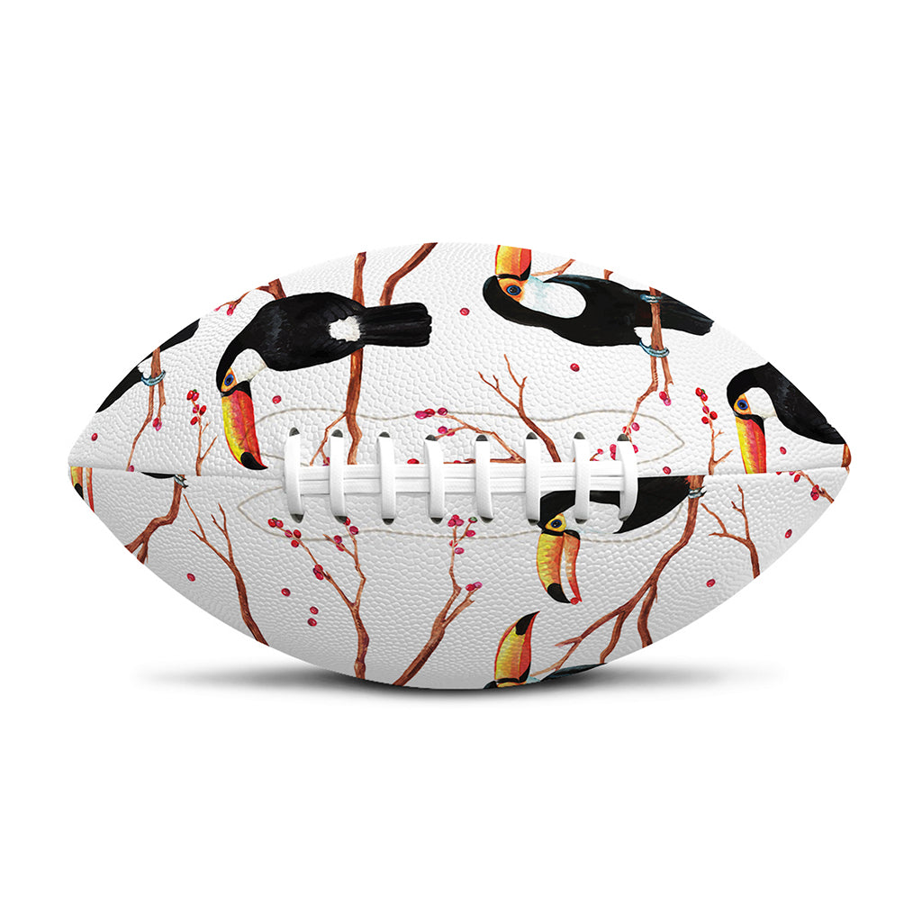 Toco Toucan Pattern Print Rugby Ball
