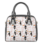 Toco Toucan Pattern Print Shoulder Handbag