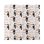 Toco Toucan Pattern Print Silk Bandana