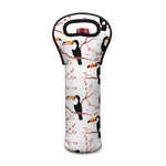 Toco Toucan Pattern Print Single Neoprene Wine Tote