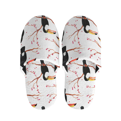 Toco Toucan Pattern Print Slippers