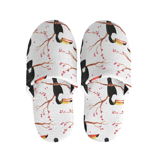 Toco Toucan Pattern Print Slippers