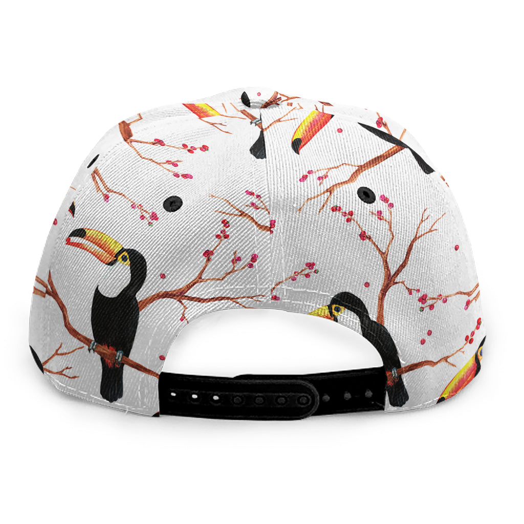 Toco Toucan Pattern Print Snapback Cap