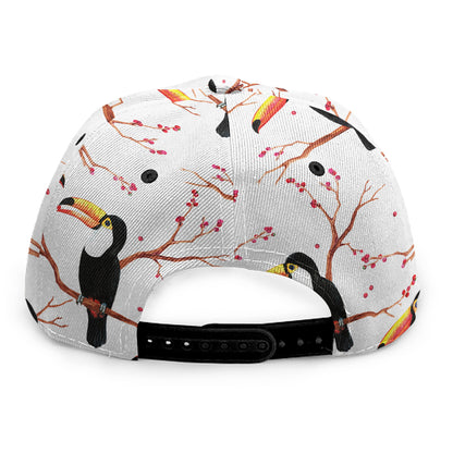 Toco Toucan Pattern Print Snapback Cap