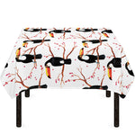Toco Toucan Pattern Print Tablecloth