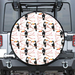 Toco Toucan Pattern Print Tire Cover