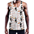 Toco Toucan Pattern Print Men's Workout Tank Top