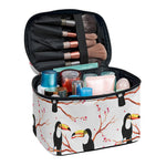Toco Toucan Pattern Print Travel Makeup Bag