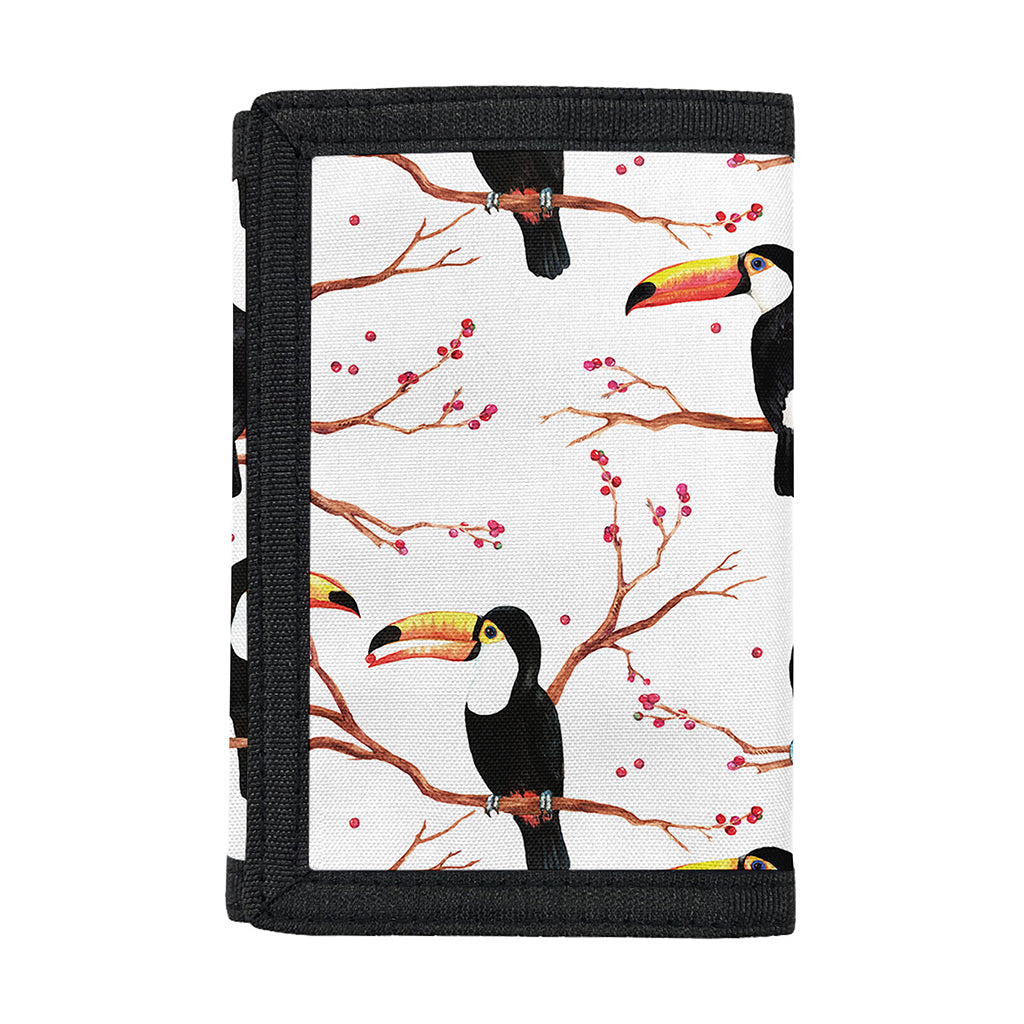 Toco Toucan Pattern Print Trifold Wallet