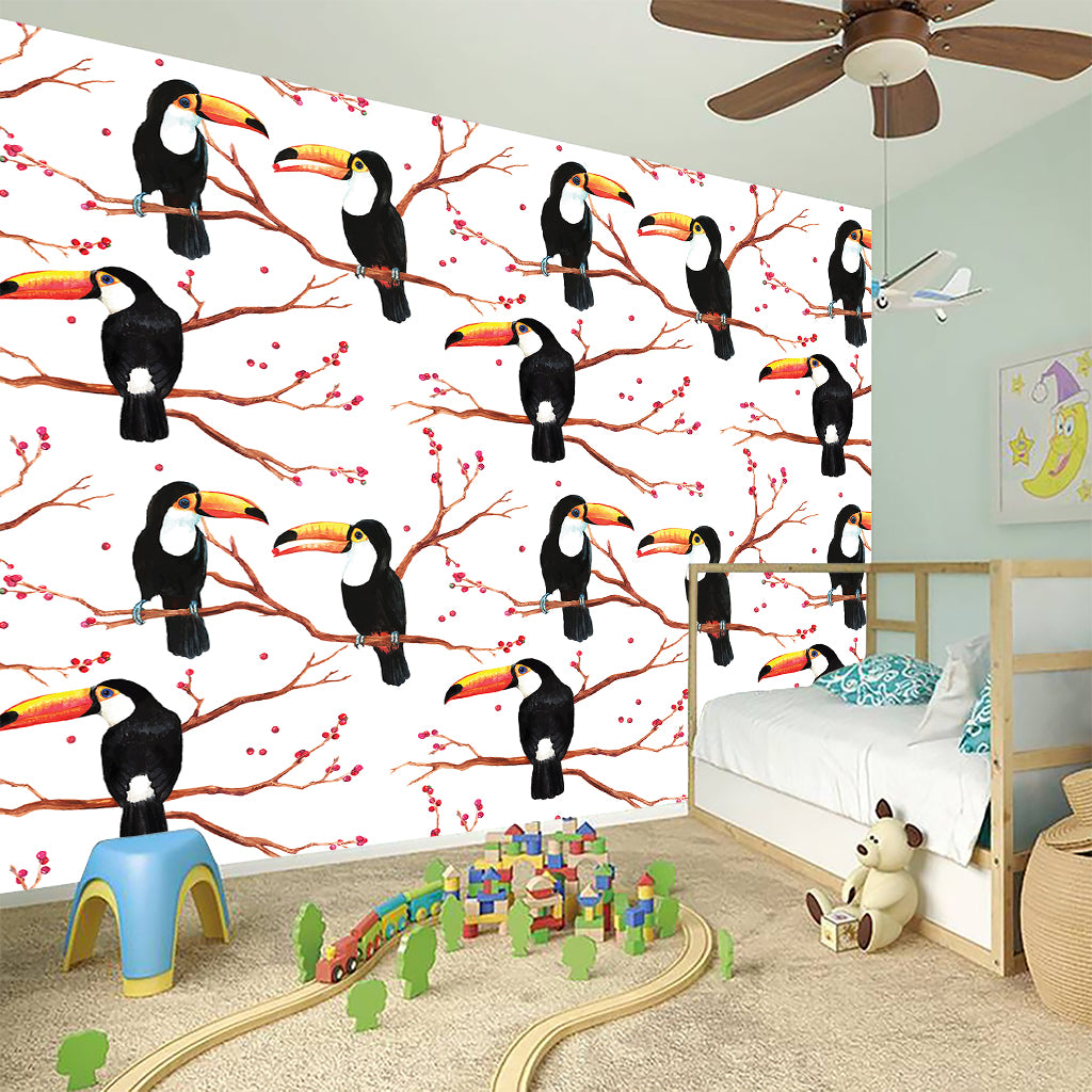 Toco Toucan Pattern Print Wall Sticker