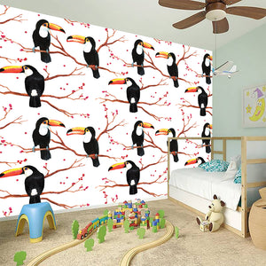 Toco Toucan Pattern Print Wall Sticker