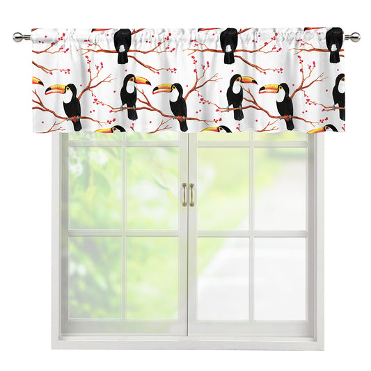 Toco Toucan Pattern Print Window Valance