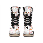 Toco Toucan Pattern Print Winter Boots