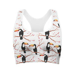 Toco Toucan Pattern Print Women's Sports Bra