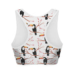 Toco Toucan Pattern Print Women's Sports Bra