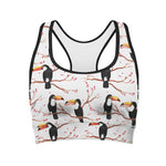 Toco Toucan Pattern Print Women's Sports Bra
