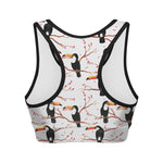 Toco Toucan Pattern Print Women's Sports Bra