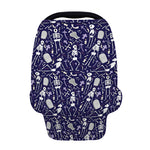 Tomb And Skeleton Pattern Print Baby Seat Cover