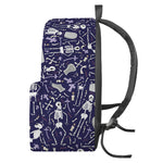 Tomb And Skeleton Pattern Print Backpack