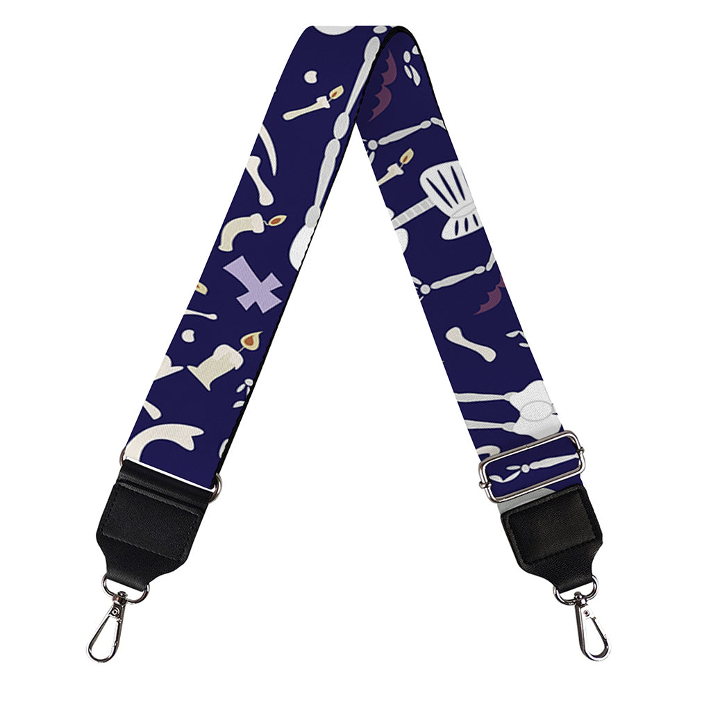 Tomb And Skeleton Pattern Print Bag Strap