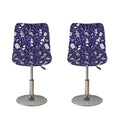 Tomb And Skeleton Pattern Print Bar Stool Covers