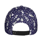 Tomb And Skeleton Pattern Print Baseball Cap