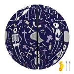 Tomb And Skeleton Pattern Print Basketball