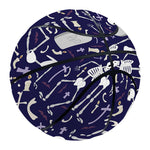 Tomb And Skeleton Pattern Print Basketball