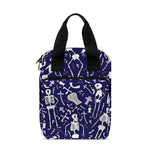 Tomb And Skeleton Pattern Print Bible Tote Bag