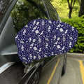 Tomb And Skeleton Pattern Print Car Side Mirror Covers