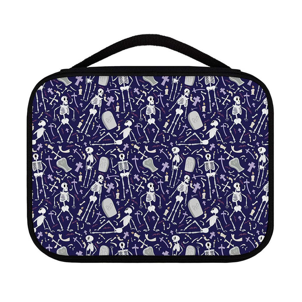 Tomb And Skeleton Pattern Print Classic Bible Case