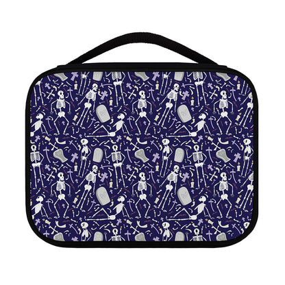 Tomb And Skeleton Pattern Print Classic Bible Case