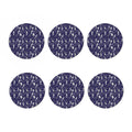 Tomb And Skeleton Pattern Print Coaster Set