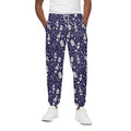 Tomb And Skeleton Pattern Print Cotton Sweatpants