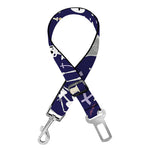 Tomb And Skeleton Pattern Print Dog Seat Belt