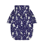 Tomb And Skeleton Pattern Print Dog Zip Up Hoodie