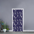 Tomb And Skeleton Pattern Print Door Sticker