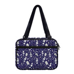 Tomb And Skeleton Pattern Print Double Strap Bible Bag