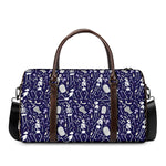Tomb And Skeleton Pattern Print Duffle Bag