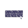 Tomb And Skeleton Pattern Print Extended Mouse Pad