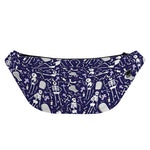 Tomb And Skeleton Pattern Print Fanny Pack