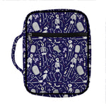 Tomb And Skeleton Pattern Print Front Pocket Bible Bag