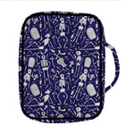 Tomb And Skeleton Pattern Print Front Pocket Bible Bag
