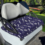 Tomb And Skeleton Pattern Print Golf Cart Seat Cover