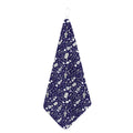 Tomb And Skeleton Pattern Print Hand Towel