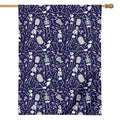 Tomb And Skeleton Pattern Print House Flag