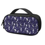 Tomb And Skeleton Pattern Print Insulin Cooler Travel Case