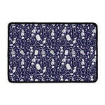 Tomb And Skeleton Pattern Print Kitchen Mat