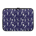 Tomb And Skeleton Pattern Print Laptop Sleeve
